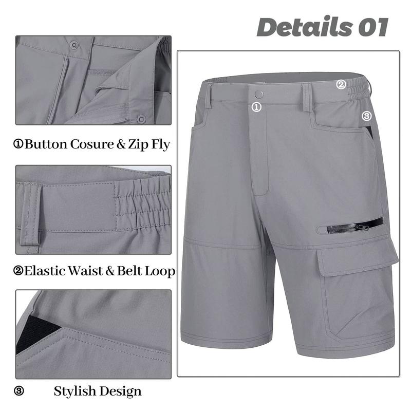 Men's Quick-Dry Cargo Shorts – 5 Pockets Outdoor & Work