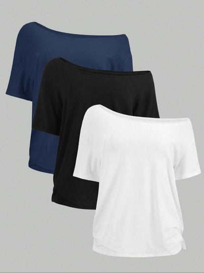 3-Pack – Women's Casual Short Sleeve Tops