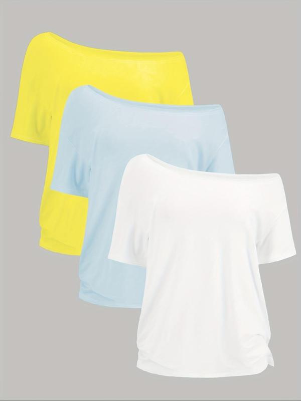 3-Pack – Women's Casual Short Sleeve Tops
