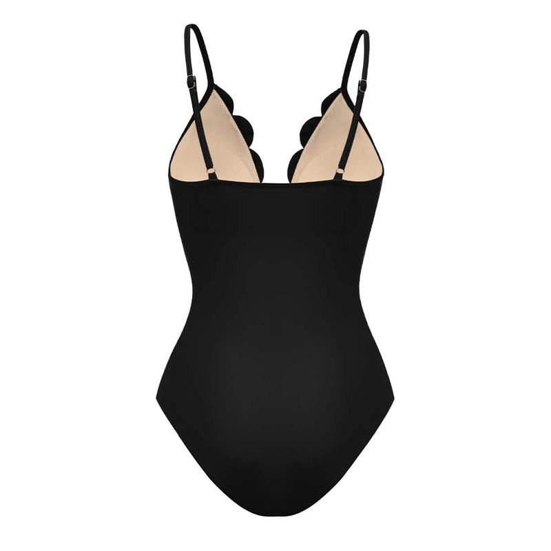 Lunimo® Flower Hollow One Piece Swimsuit and Skirt